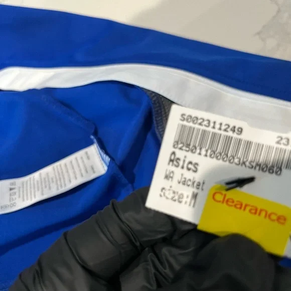 Vintage ASICS Royal Blue Track Jacket with White Trim women’s m - Picture 7 of 7